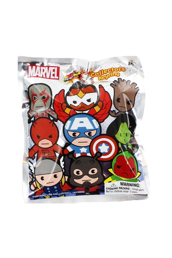 3D Figural Keychain Marvel Series 2 Mini Figure Keyring Mystery Pack
