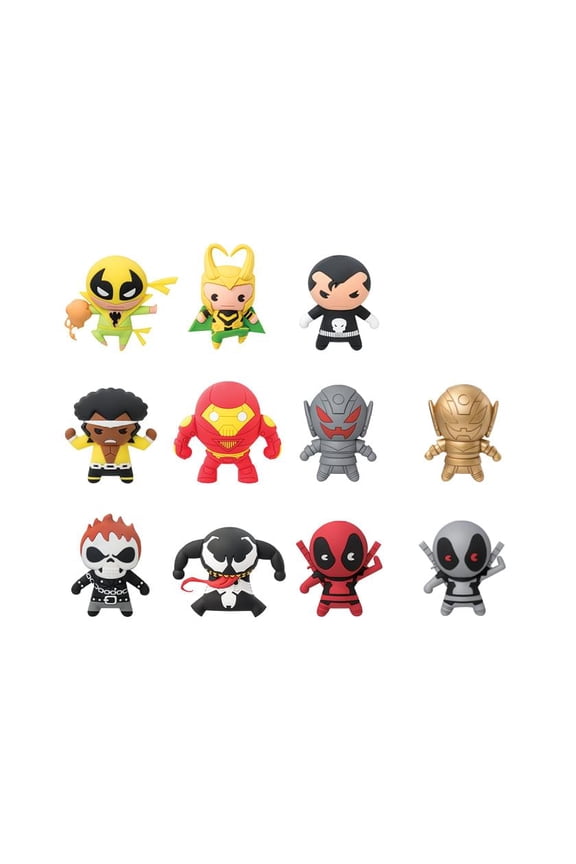 3D Figural Keychain Marvel Series 3 Mini Figure Keyring Mystery Pack