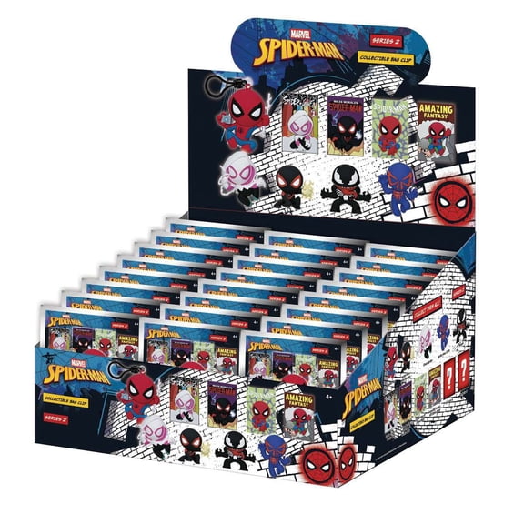 Marvel 3D Figural Keyring Spider-Man Classic Series 2 Mystery Box [24 packs]