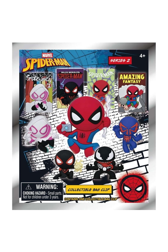 3D Figural Keyring Spider-Man Classic Series 2 Mystery Pack [1 RANDOM Figure]