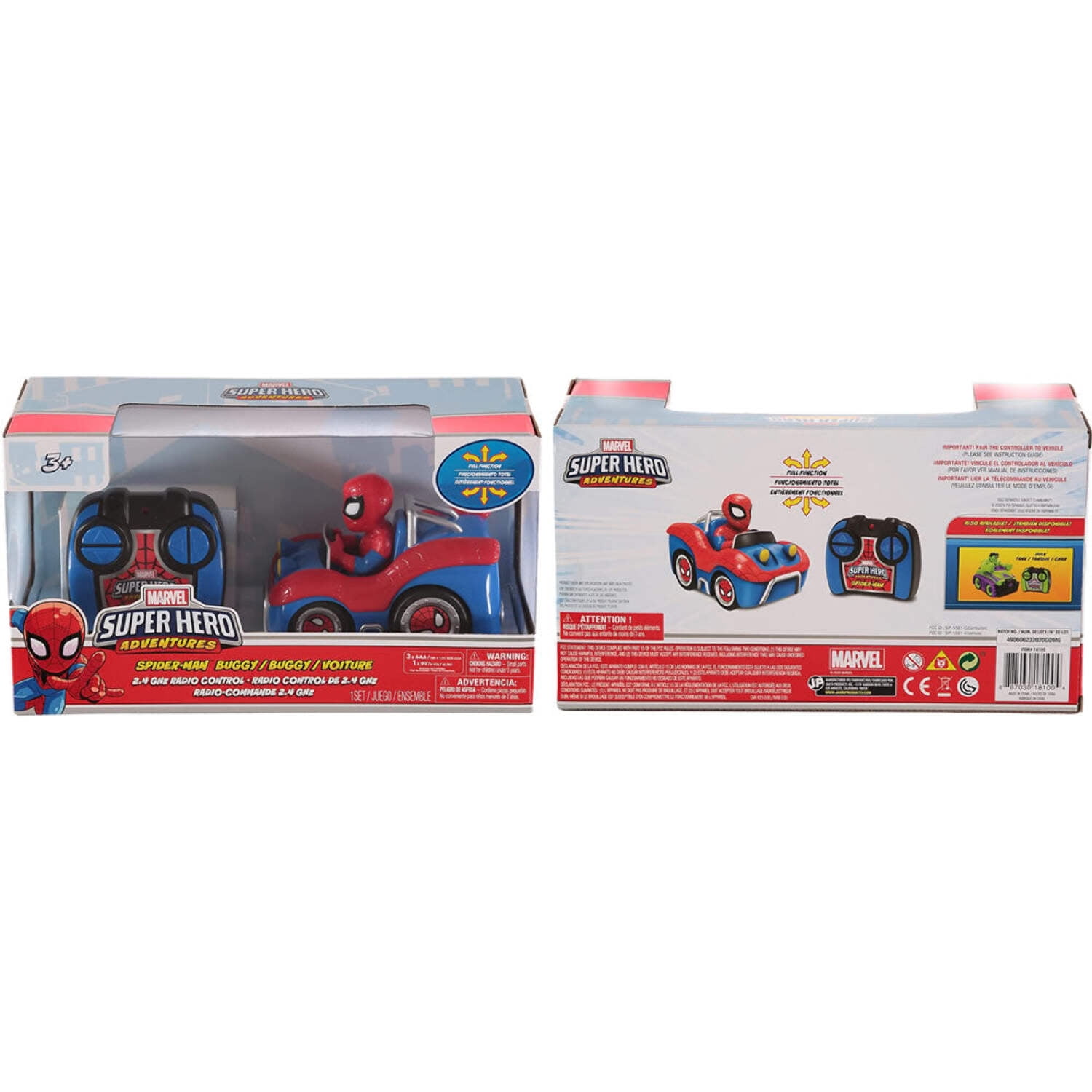 ミニカー MARVEL SPIDER-MAN &amp; BUGGY Amazon.com: Marvel Spider-Man 1:24 Buggy Die-cast Car & 2.75