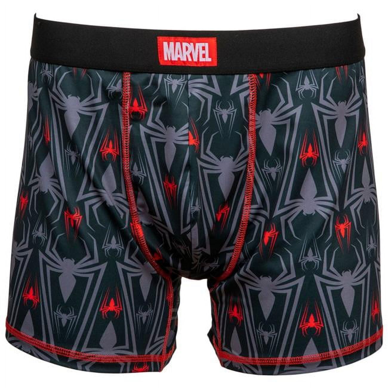 Marvel 799006 Spider-Man Symbols Mens Underwear Boxer Briefs - Medium 32-34  - Black