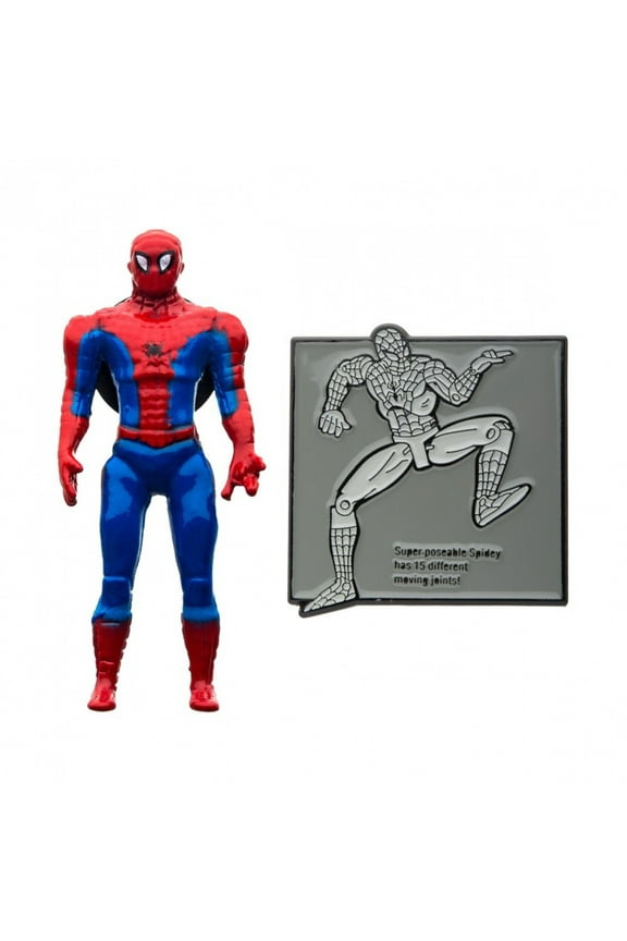 Marvel 80 Years Retro Action Figure Enamel Pin Set | Spider-Man