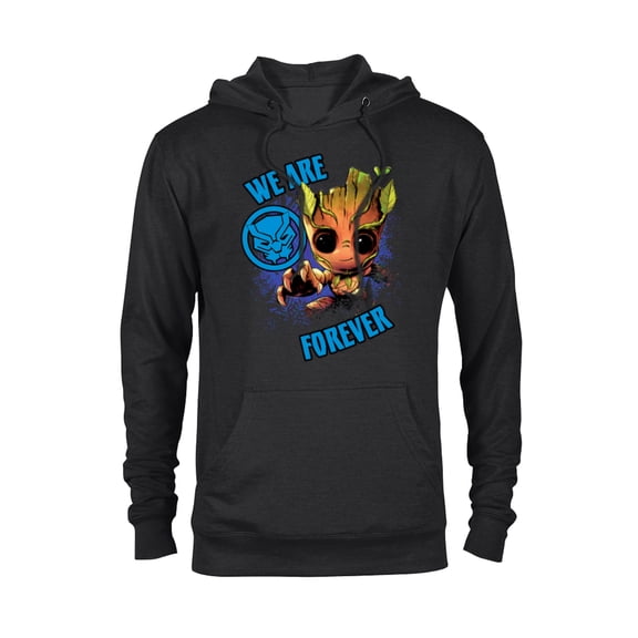 Marvel 85th Anniversary Groot Black Panther We Are Forever - Pullover Hoodie for Adults - Customized-Black
