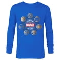 thumbnail image 1 of Marvel 85th Anniversary Hero Icons Celebrating 85 Years - Long Sleeve T-Shirt for Men - Customized-Navy, 1 of 5