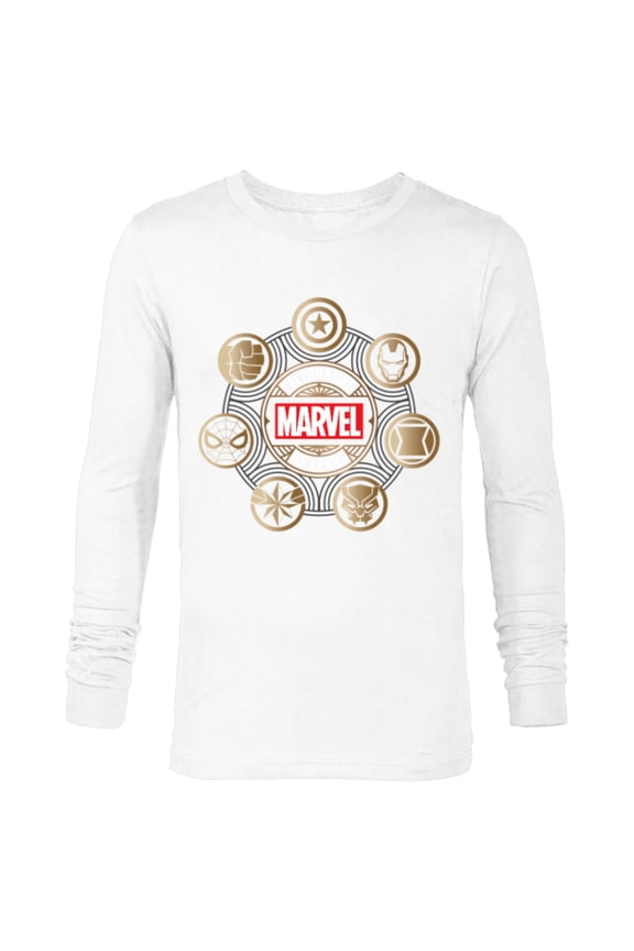 85th Anniversary Hero Icons Celebrating 85 Years - Long Sleeve T-Shirt for Men - Customized-White