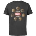 thumbnail image 1 of Marvel 85th Anniversary Hero Icons Celebrating 85 Years - Short Sleeve Cotton T-Shirt for Adults - Customized-Charcoal, 1 of 5