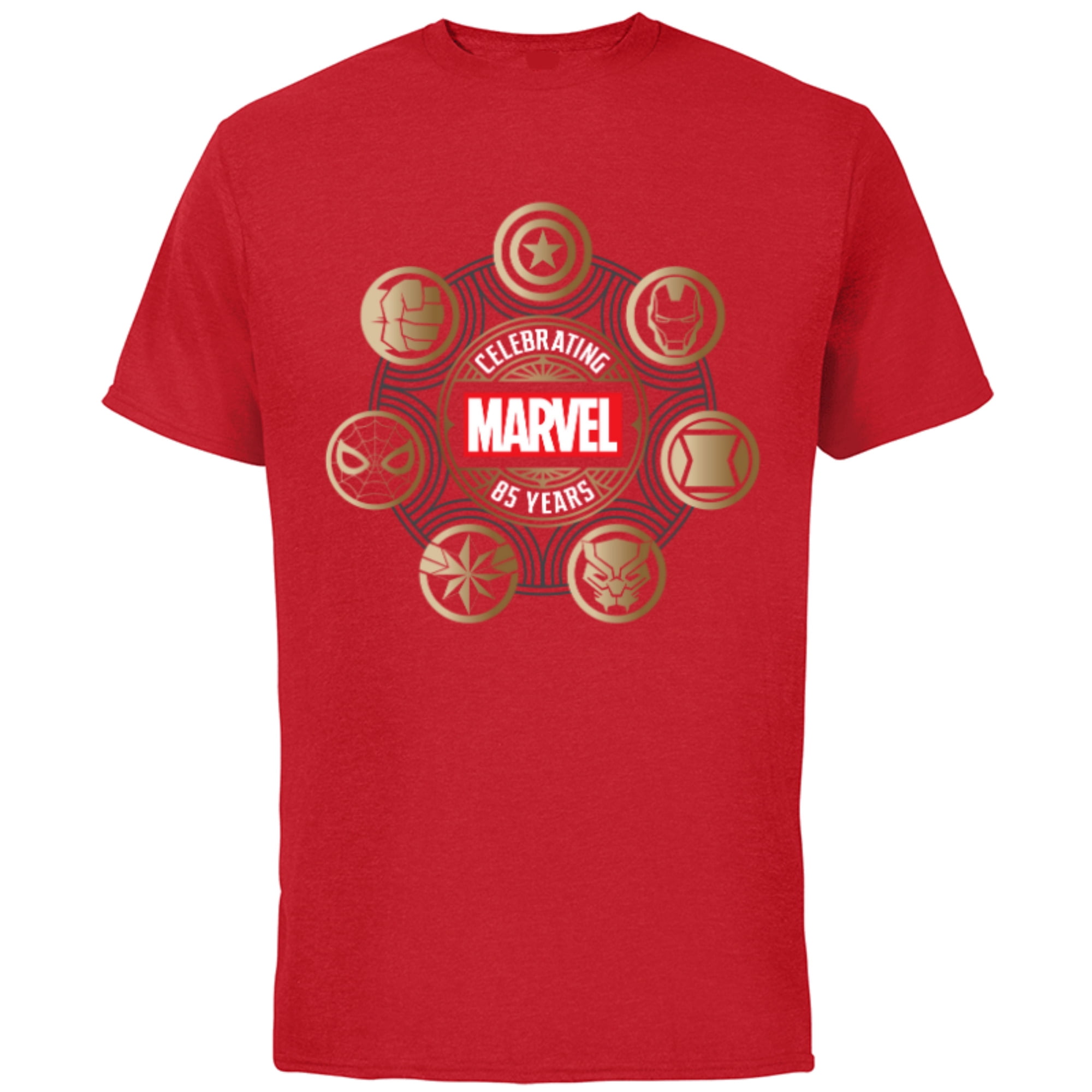Marvel 85th Anniversary Hero Icons Celebrating 85 Years - Short Sleeve ...