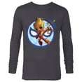 thumbnail image 1 of Marvel 85th Anniversary I Am Groot Spider-Man Impression - Long Sleeve T-Shirt for Men - Customized-Charcoal Heather, 1 of 5