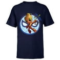 thumbnail image 1 of Marvel 85th Anniversary I Am Groot Spider-Man Impression - Short Sleeve T-Shirt for Kids - Customized-Navy, 1 of 5