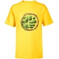 thumbnail image 1 of Marvel 85th Anniversary We Are Groot Avengers Hulk Fist Logo - Short Sleeve T-Shirt for Kids - Customized-Yellow, 1 of 5
