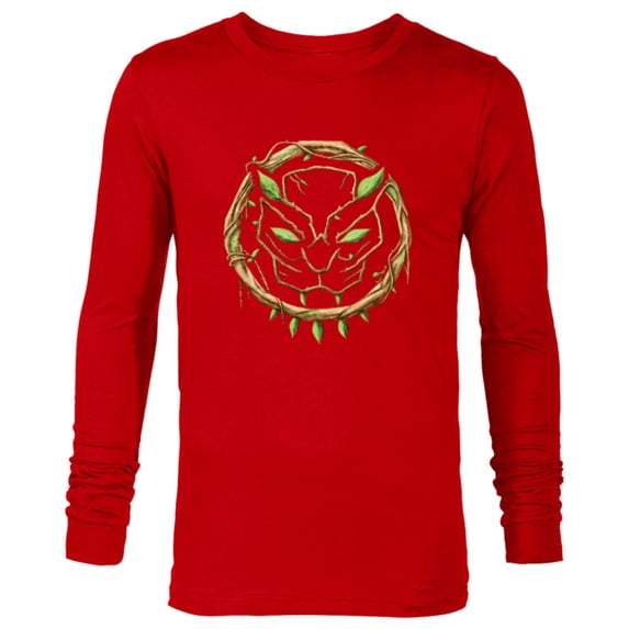 Marvel 85th Anniversary We Are Groot Black Panther Mask Logo - Long Sleeve T-Shirt for Men - Customized-New Red