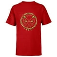 thumbnail image 1 of Marvel 85th Anniversary We Are Groot Black Panther Mask Logo - Short Sleeve T-Shirt for Kids - Customized-Red, 1 of 5