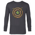 thumbnail image 1 of Marvel 85th Anniversary We Are Groot Captain America Shield - Long Sleeve T-Shirt for Men - Customized-Charcoal Heather, 1 of 5