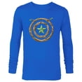 thumbnail image 1 of Marvel 85th Anniversary We Are Groot Captain America Shield - Long Sleeve T-Shirt for Men - Customized-Navy, 1 of 5