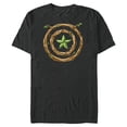 thumbnail image 1 of Marvel 85th Anniversary We Are Groot Captain America Shield - Short Sleeve Blended T-Shirt for Adults - Customized-Dark Heather, 1 of 5