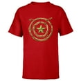 thumbnail image 1 of Marvel 85th Anniversary We Are Groot Captain America Shield - Short Sleeve T-Shirt for Kids - Customized-Red, 1 of 5