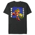 thumbnail image 1 of Marvel 85th Anniversary We Are Groot Captain America - Short Sleeve Blended T-Shirt for Adults - Customized-Dark Heather, 1 of 5