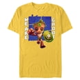 thumbnail image 1 of Marvel 85th Anniversary We Are Groot Captain America - Short Sleeve Blended T-Shirt for Adults - Customized-Yellow, 1 of 5