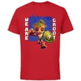 thumbnail image 1 of Marvel 85th Anniversary We Are Groot Captain America - Short Sleeve Cotton T-Shirt for Adults - Customized-Red, 1 of 5
