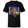 thumbnail image 1 of Marvel 85th Anniversary We Are Groot Captain America - Short Sleeve T-Shirt for Kids - Customized-Black, 1 of 5