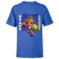 thumbnail image 1 of Marvel 85th Anniversary We Are Groot Captain America - Short Sleeve T-Shirt for Kids - Customized-Royal, 1 of 5