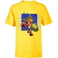 thumbnail image 1 of Marvel 85th Anniversary We Are Groot Captain America - Short Sleeve T-Shirt for Kids - Customized-Yellow, 1 of 5