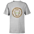thumbnail image 1 of Marvel 85th Anniversary We Are Groot Iron Man Helmet Logo - Short Sleeve T-Shirt for Kids - Customized-Athletic Heather, 1 of 5