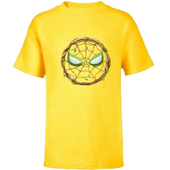 Marvel 85th Anniversary We Are Groot Spider-Man Mask Logo - Short Sleeve T-Shirt for Kids - Customized-Yellow