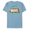 thumbnail image 1 of Marvel 85th Anniversary We Are Groot We Are Marvel Logo - Short Sleeve Blended T-Shirt for Adults - Customized-Ocean Blue, 1 of 5