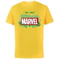 thumbnail image 1 of Marvel 85th Anniversary We Are Groot We Are Marvel Logo - Short Sleeve Cotton T-Shirt for Adults - Customized-Yellow, 1 of 5
