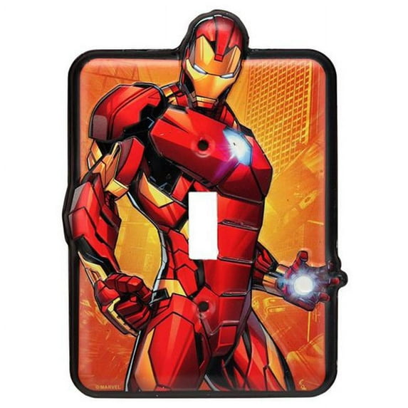 Marvel 90169401-S Iron Man Tin Switch Plate