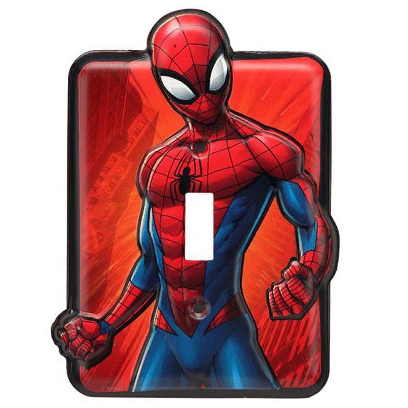 au　スパイダーマン３　プレート Marvel 90169403-S Spider-Man Tin Switch Plate - Walmart.com