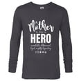 thumbnail image 1 of Marvel A Mother Is Like A Hero - Long Sleeve T-Shirt for Men - Customized-Charcoal Heather, 1 of 5