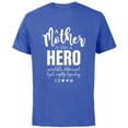 thumbnail image 1 of Marvel A Mother Is Like A Hero - Short Sleeve Cotton T-Shirt for Adults - Customized-Royal Heather, 1 of 5
