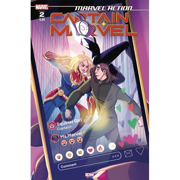 Marvel Action Captain Marvel #2 Idw Publishing Comic Book