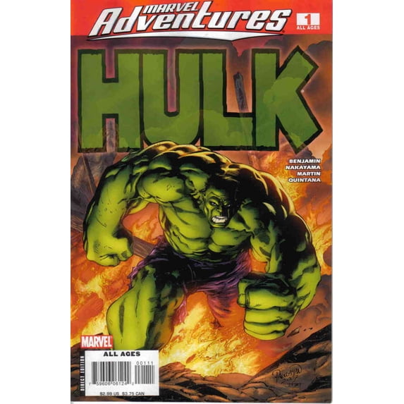 Marvel Adventures Hulk #1 VF ; Marvel Comic Book