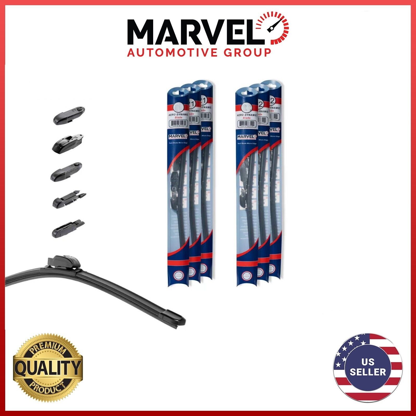 Marvel Aerodynamic Front Windshield Wiper Blade Size 28"