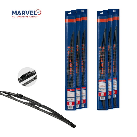 Marvel Aerodynamic Metal Windshield Wiper Blade Size 24"