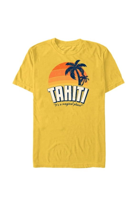 Agents of S.H.I.E.L.D Tahiti - Short Sleeve Blended T-Shirt for Adults- Customized-Yellow