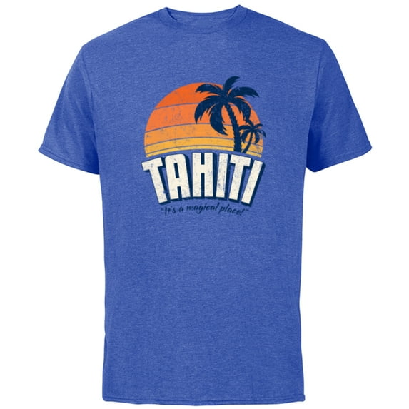 Marvel Agents of S.H.I.E.L.D Tahiti - Short Sleeve Cotton T-Shirt for Adults- Customized-Royal Heather