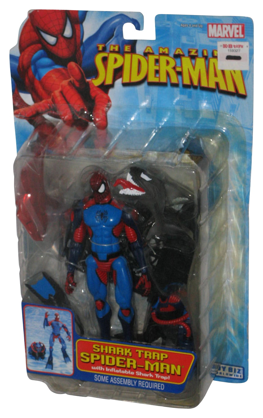 Marvel Amazing Spider-Man (2005) Toy Biz Figure w/ Inflatable Shark Trap