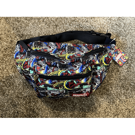 Marvel Amazing Spiderman Comic Cross Body Or Waist Fanny Pack Adjustable