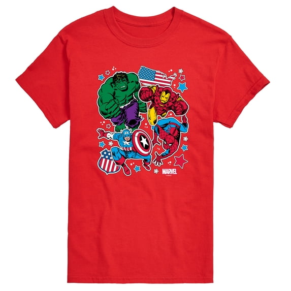 Marvel - America Sticker - Men's Short Sleeve Graphic T-Shirt