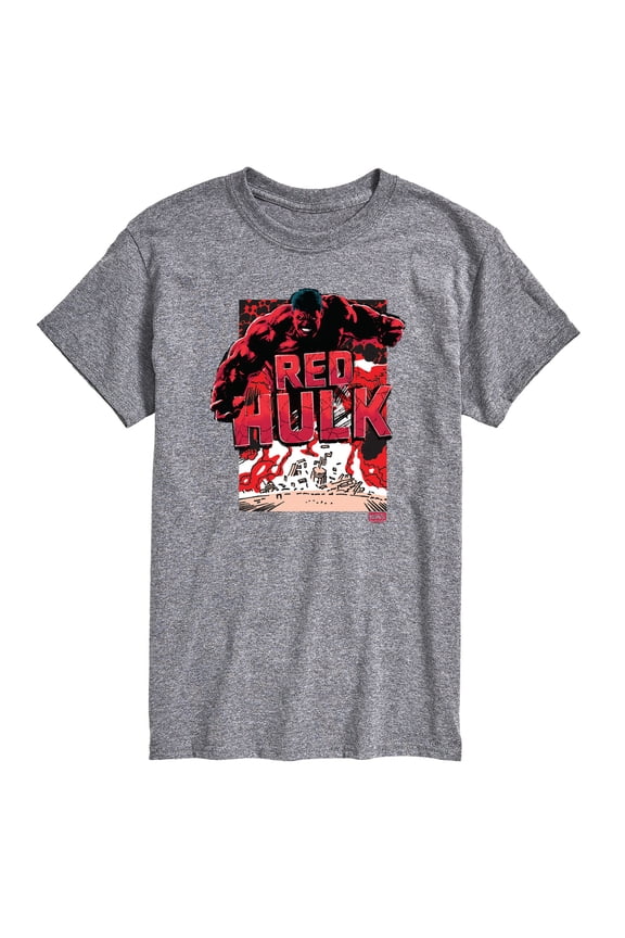- Angry Red Hulk - Men's Short Sleeve Graphic T-Shirt