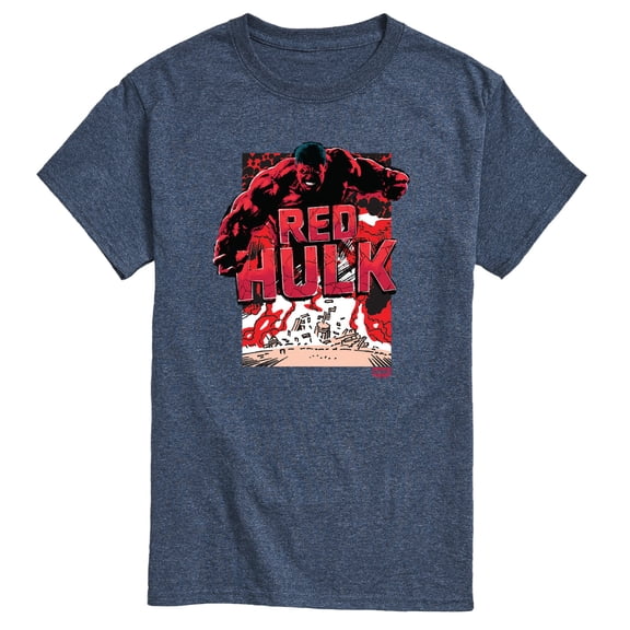 Marvel - Angry Red Hulk - Men's Short Sleeve Graphic T-Shirt