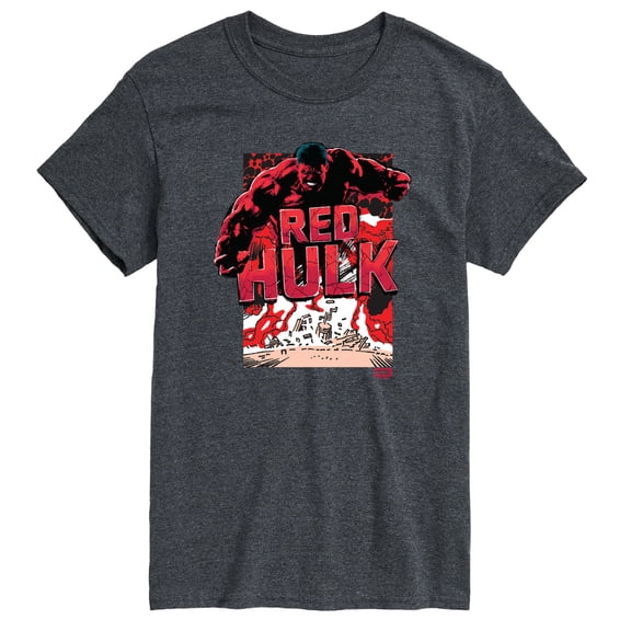 Marvel - Angry Red Hulk - Men's Short Sleeve Graphic T-Shirt
