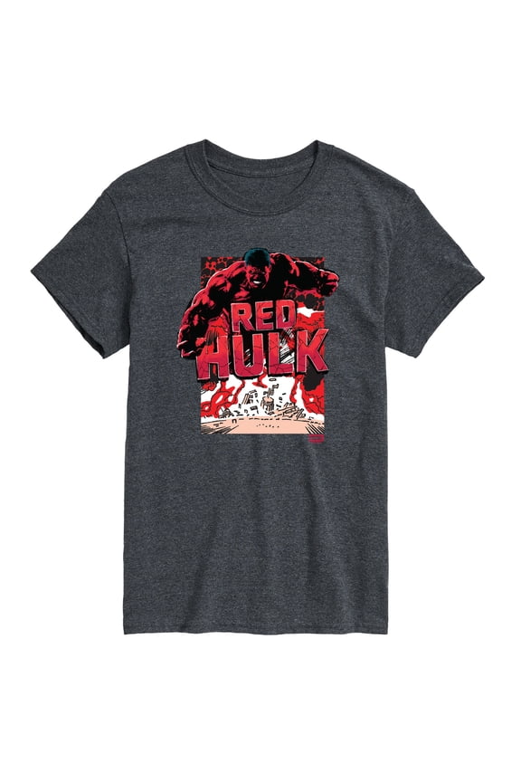 - Angry Red Hulk - Men's Short Sleeve Graphic T-Shirt