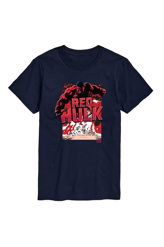 - Angry Red Hulk - Men's Short Sleeve Graphic T-Shirt