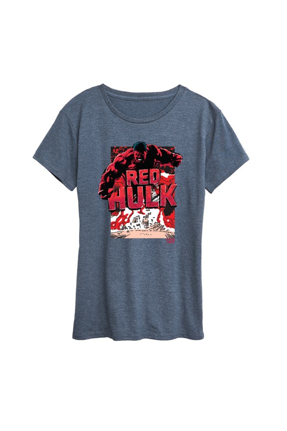 - Angry Red Hulk - Women's Short Sleeve Graphic T-Shirt